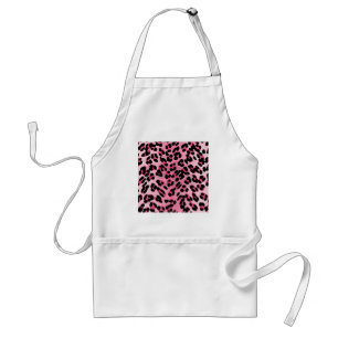 RAB Rockabilly Pink Cheetah Print Standaard Schort