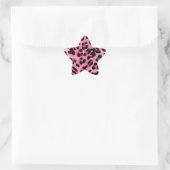 RAB Rockabilly Pink Cheetah Print Ster Sticker (Tas)