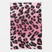 RAB Rockabilly Pink Cheetah Print Theedoek (Verticaal)