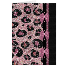 RAB Rockabilly Pink Leopard Print Ribbon Bows