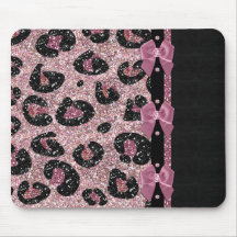 RAB Rockabilly Pink Leopard Print Ribbon Bows