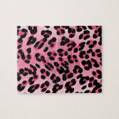 RAB Rockabilly Roze Luipaardprint Legpuzzel (Horizontaal)