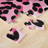 RAB Rockabilly Roze Luipaardprint Legpuzzel (Zijkant)