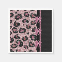 RAB Rockabilly Roze Luipaardprint Lint Bogen