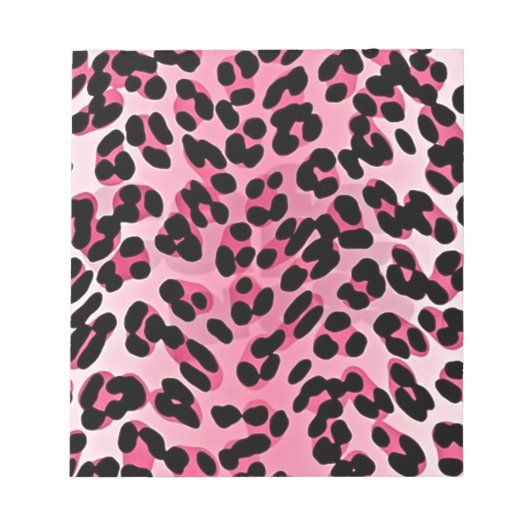 RAB Rockabilly Roze Luipaardprint Notitieblok (Voorkant)