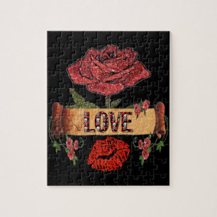 RAB Rockabilly Rozen, Liefde & Lippenstift Legpuzzel