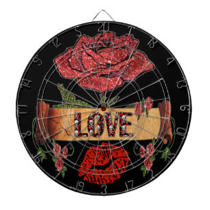 RAB Rockabilly Rozen, Love & Lipstick Dartbord