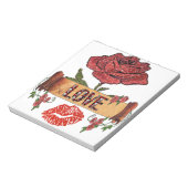 RAB Rockabilly Rozen, Love & Lipstick Notitieblok (Linkerzijde)