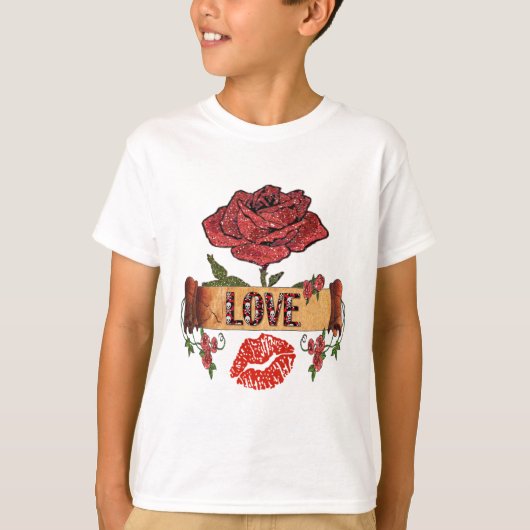 RAB Rockabilly Rozen, Love & Lipstick T-shirt (Voorkant)