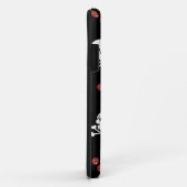 RAB Rockabilly Schedels en Kersen op Zwart Case-Mate iPhone Case (Achterkant/rechts)