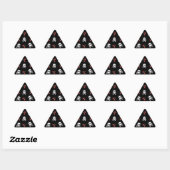 RAB Rockabilly Schedels en Kersen op Zwart Sticker (Vel)