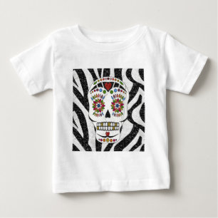 RAB Rockabilly Sugar Skull op Zebra Print