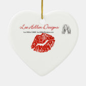 RAB Rockabilly Sugar Skull op Zebra Print Keramisch Ornament (Achterkant)