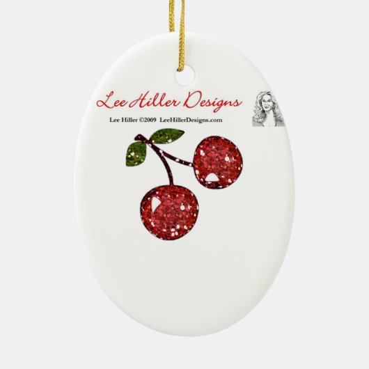 RAB Rockabilly Sugar Skulls Rozen op zwart Keramisch Ornament (Achterkant)