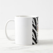 RAB Rockabilly Suiker Schedel op Zebraprint Koffiemok (Links)