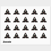 RAB Rockabilly Suiker Schedels Kersen Op Zwart Sticker (Vel)