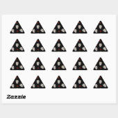 RAB Rockabilly Suiker Schedels Rozen Op Zwart Sticker (Vel)