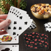 RAB Rockabilly Very Cherry Kersen Op Zwart Speelkaarten (Insitu)