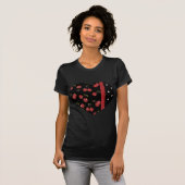 RAB Rockabilly Very Cherry Kersen Zwart T-shirt (Voorkant volledig)
