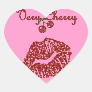 RAB Rockabilly Very Cherry Kiss Hart Sticker