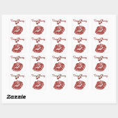 RAB Rockabilly Very Cherry Kiss Vierkante Sticker (Vel)