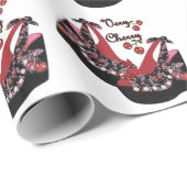 RAB Rockabilly Very Cherry Schoenen Cadeaupapier (Rol Hoek)