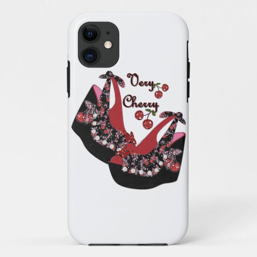 RAB Rockabilly Very Cherry Schoenen Case-Mate iPhone Case (Achterkant)