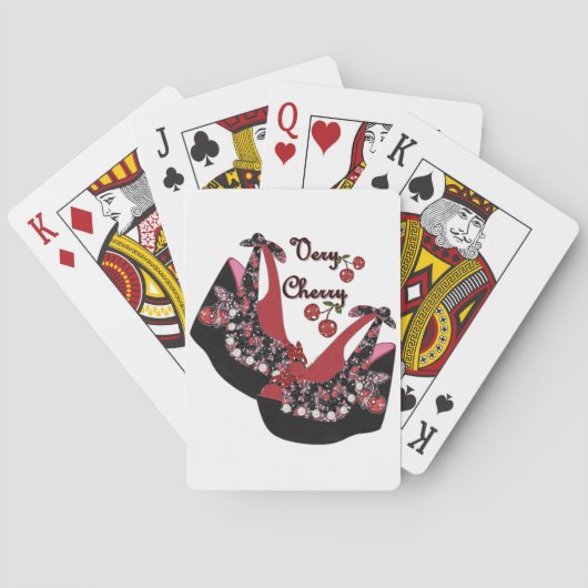 RAB Rockabilly Very Cherry Schoenen Pokerkaarten (Achterkant)