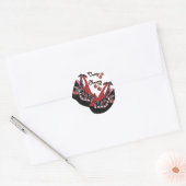 RAB Rockabilly Very Cherry Schoenen Ronde Sticker (Envelop)