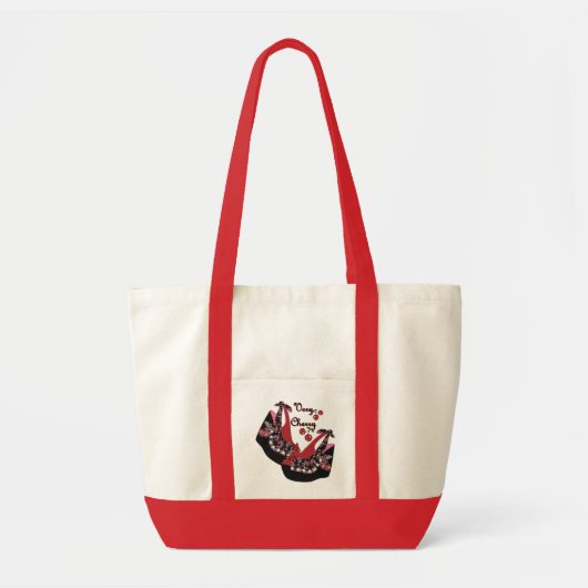 RAB Rockabilly Very Cherry Schoenen Tote Bag (Voorkant)