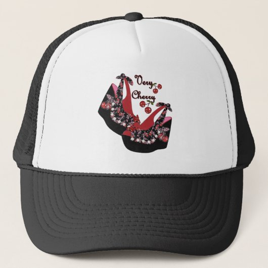 RAB Rockabilly Very Cherry Schoenen Trucker Pet (Voorkant)
