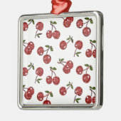 RAB Rockabilly Very Kersen Op Wit Metalen Ornament (Links)