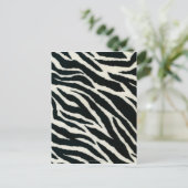 RAB Rockabilly Zebra Print Black & White Briefkaart (Staand voorkant)