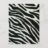 RAB Rockabilly Zebra Print Black & White Briefkaart (Voorkant)