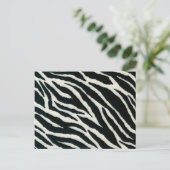 RAB Rockabilly Zebra Print Black & White Briefkaart (Staand voorkant)