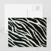 RAB Rockabilly Zebra Print Black & White Briefkaart (Voorkant / Achterkant)
