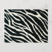 RAB Rockabilly Zebra Print Black & White Briefkaart (Voorkant)