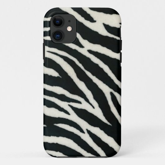 RAB Rockabilly Zebra Print Black & White Case-Mate iPhone Case (Achterkant)