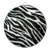 RAB Rockabilly Zebra Print Black & White Dartbord (Voorkant)