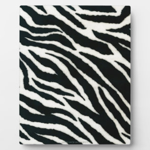 RAB Rockabilly Zebra Print Black & White Fotoplaat