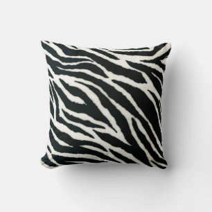 RAB Rockabilly Zebra Print Black & White Kussen