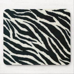RAB Rockabilly Zebra Print Black & White Muismat
