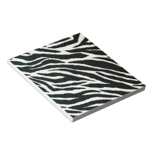RAB Rockabilly Zebra Print Black & White Notitieblok (Schuin)