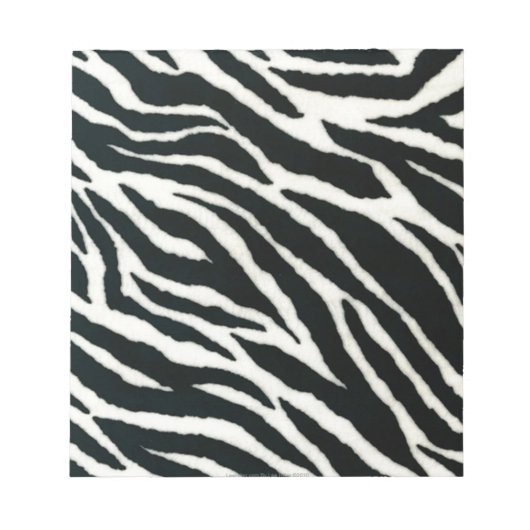 RAB Rockabilly Zebra Print Black & White Notitieblok (Voorkant)