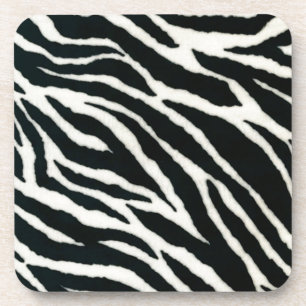 RAB Rockabilly Zebra Print Black & White Onderzetter