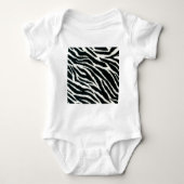 RAB Rockabilly Zebra Print Black & White Romper (Voorkant)