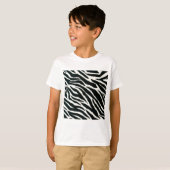 RAB Rockabilly Zebra Print Black & White T-shirt (Voorkant volledig)