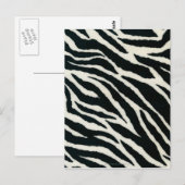 RAB Rockabilly Zebrastreep Zwart & Wit Briefkaart (Voorkant / Achterkant)