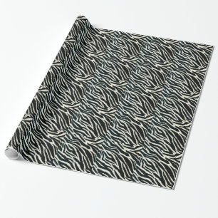 RAB Rockabilly Zebrastreep Zwart & Wit Cadeaupapier
