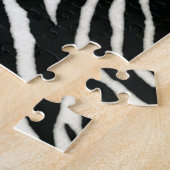 RAB Rockabilly Zebrastreep Zwart & Wit Legpuzzel (Zijkant)